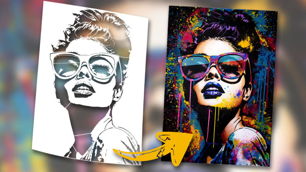 Easy Pop Art Portrait with Stencil: Unveiling John Beckley's Secrets in 11 Simple Steps