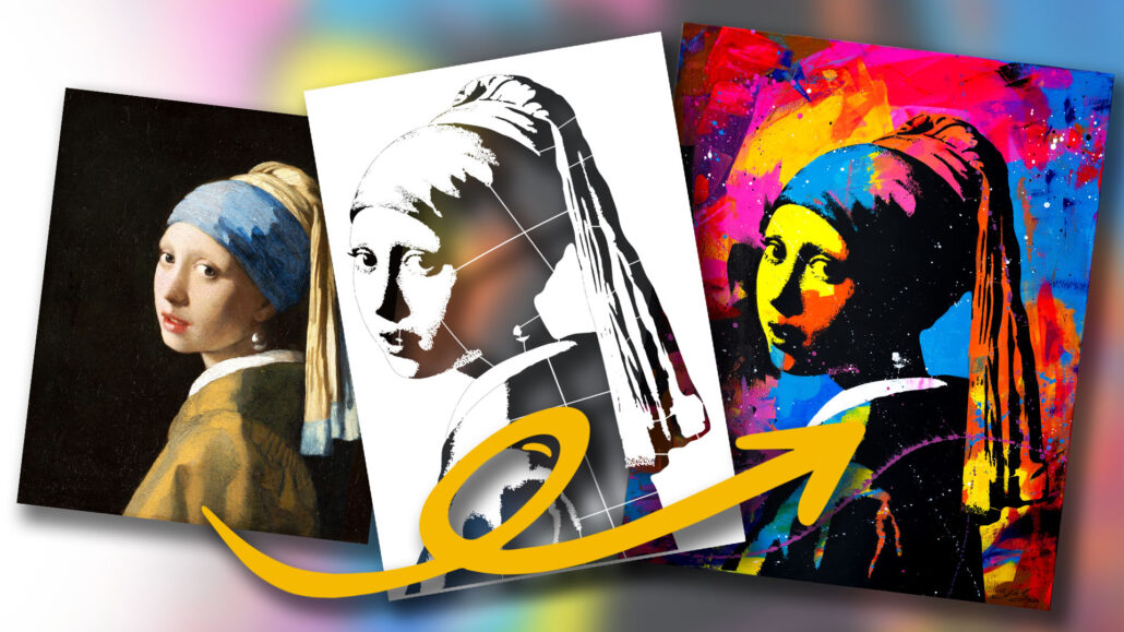 Abstract Girl with a Pearl Earring Stencil: Guide to Creating Your Masterpiece