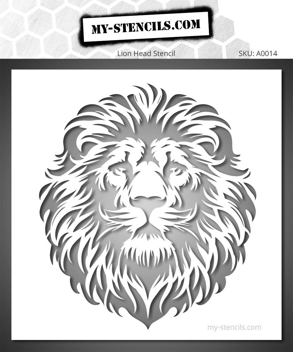Lion Head Stencil - Awaken Your Creativity with Power