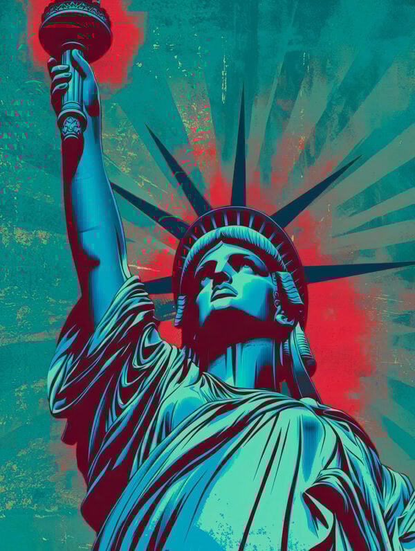 Statue of Liberty Stencil