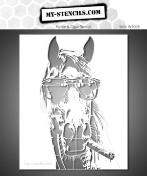 Cigar Horse Stencil
