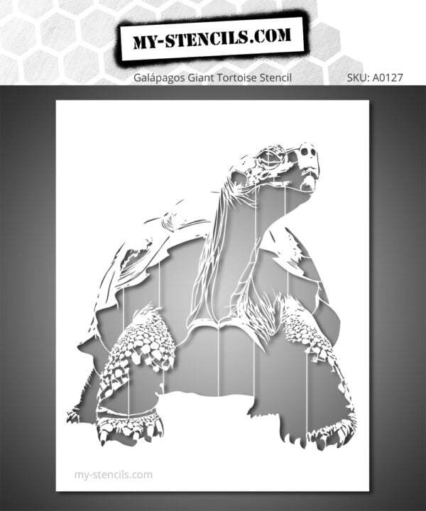 Galápagos Giant Tortoise Stencil
