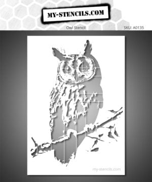 Perched Owl Stencil