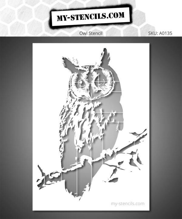 Perched Owl Stencil