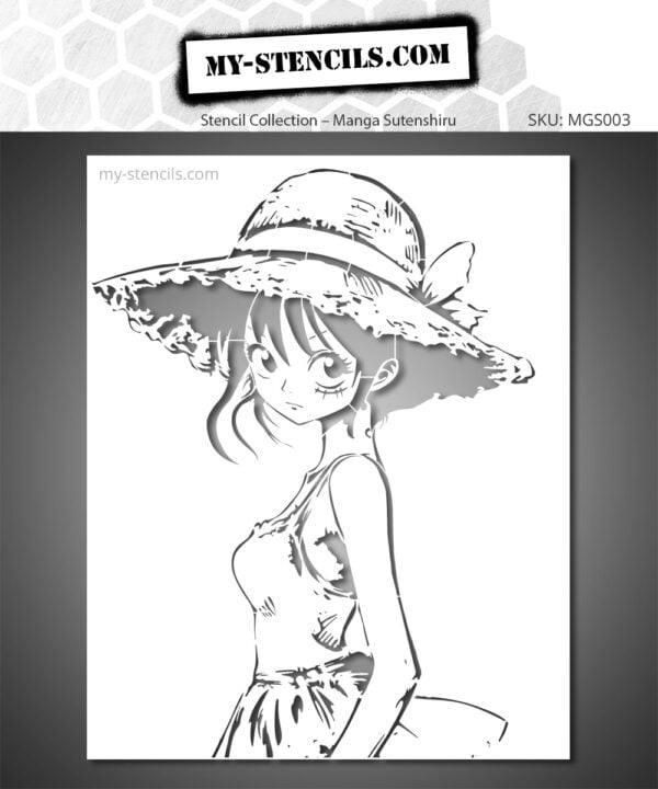 Anime Series Style Manga Stencil