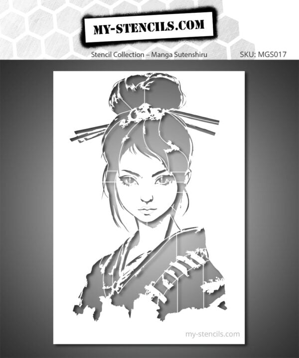 Japanese Geisha Stencil