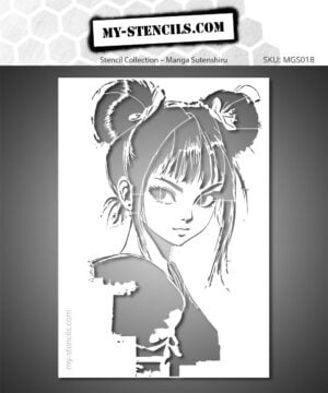Odango Girl Manga Stencil