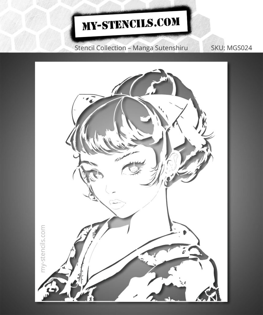 Manga Stencil – Modern Geisha - MGS024
