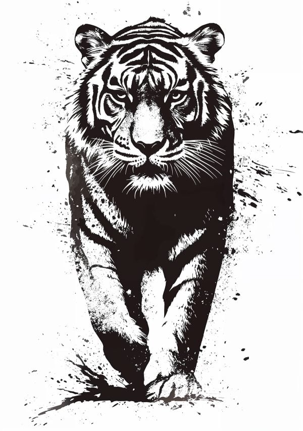 Tiger Stencil
