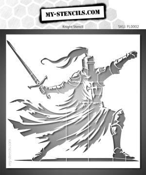 Battle Knight Stencil