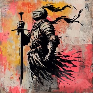 Oathbound Knight Stencil