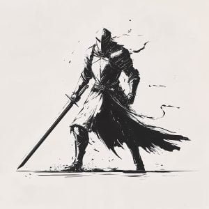 Shadow Warrior Knight Stencil