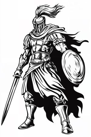 Legendary Knight Stencil