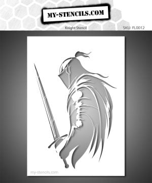 Cloaked Knight Stencil