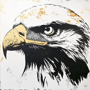 Create powerful artwork with the Eagle Head Stencil. Perfect for painting and decoration. Durable, reusable, and available in several sizes for a striking effect