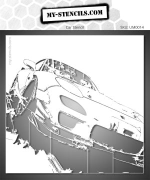 Mazda RX7 Drift Stencil – perfect for customizing walls, furniture, fabrics, or DIY décor projects.