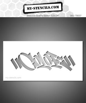 Wildstyle Graffiti Stencil Solid Fill - wild and dynamic lettering, New York street art spirit. Ideal for vibrant and colorful designs