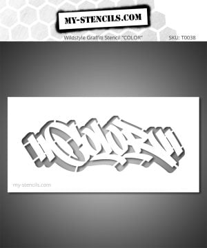 Wildstyle Graffiti Stencil Shadow Effect - vibrant and dynamic lettering that gives volume to your street art creations