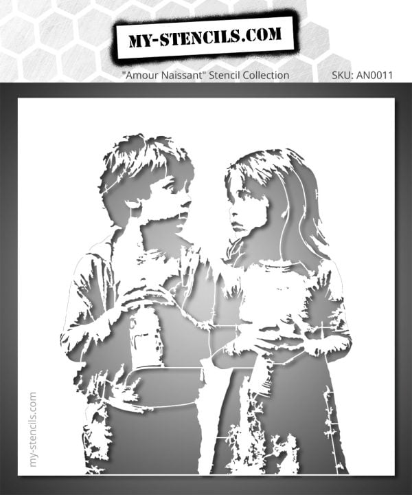 Child stencil in a street art style inspired by the urban world and raw emotion. Perfect for wall decoration, artistic creations, or contemporary painting projects.