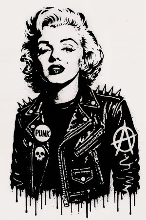 A pop icon gone punk, this Marilyn Monroe Punk Stencil merges Hollywood elegance with the rebellious edge of street art. A bold, sharp, and striking design — perfect for creations that refuse to go unnoticed.