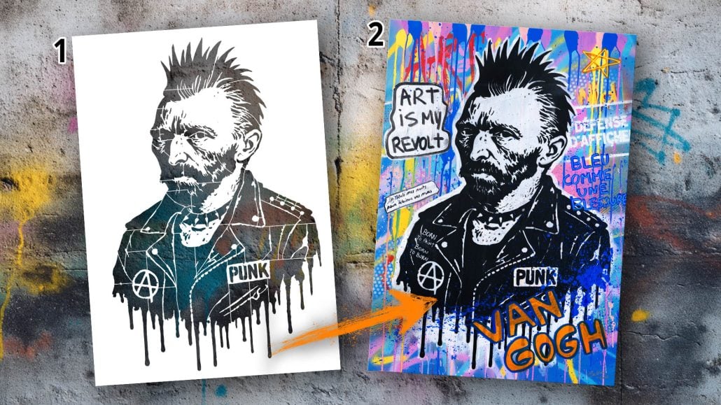 Transform Van Gogh into a Punk Icon and Create Your Own Rebellious Artwork
