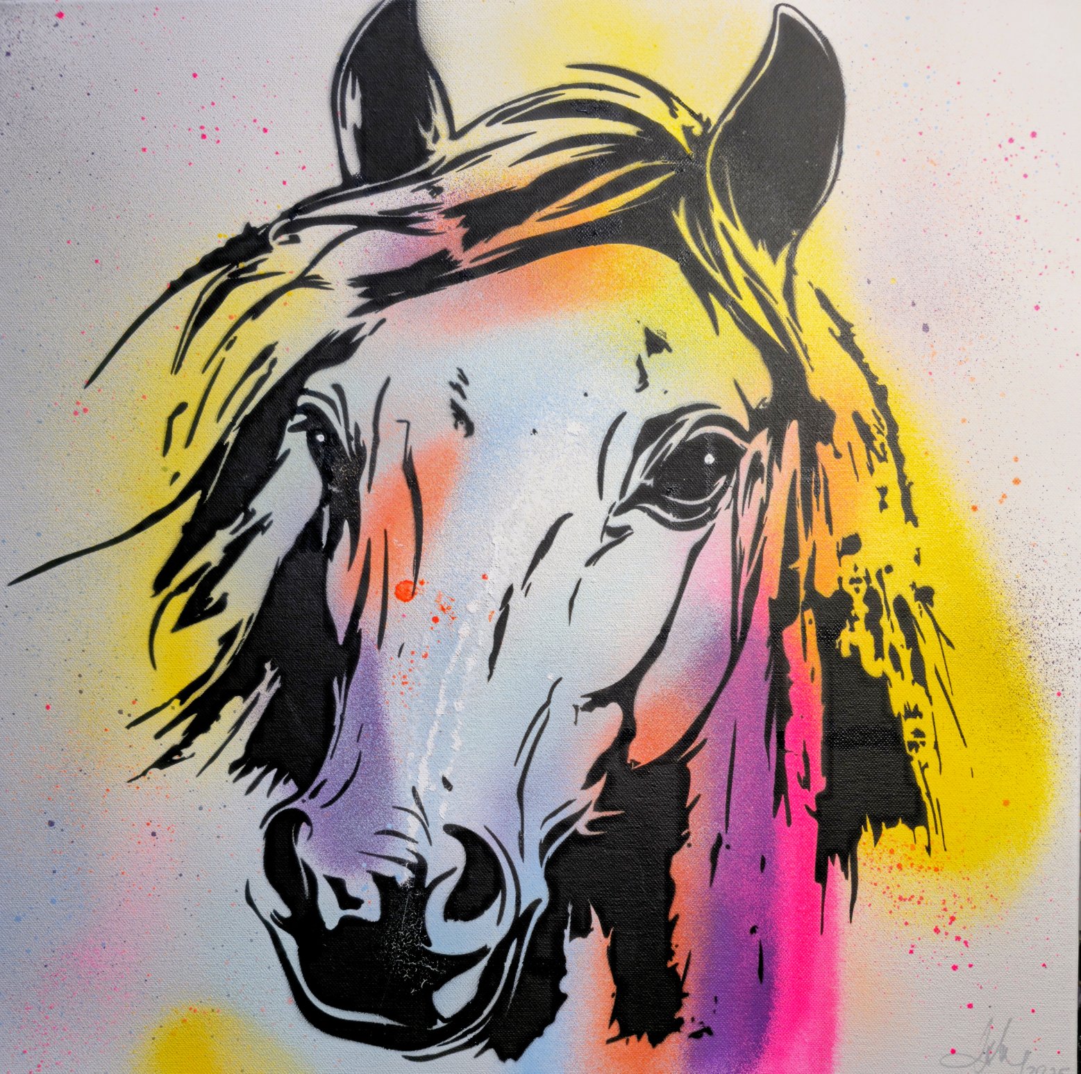 Click to view full screen Horse Head Stencil - A0055 photo review