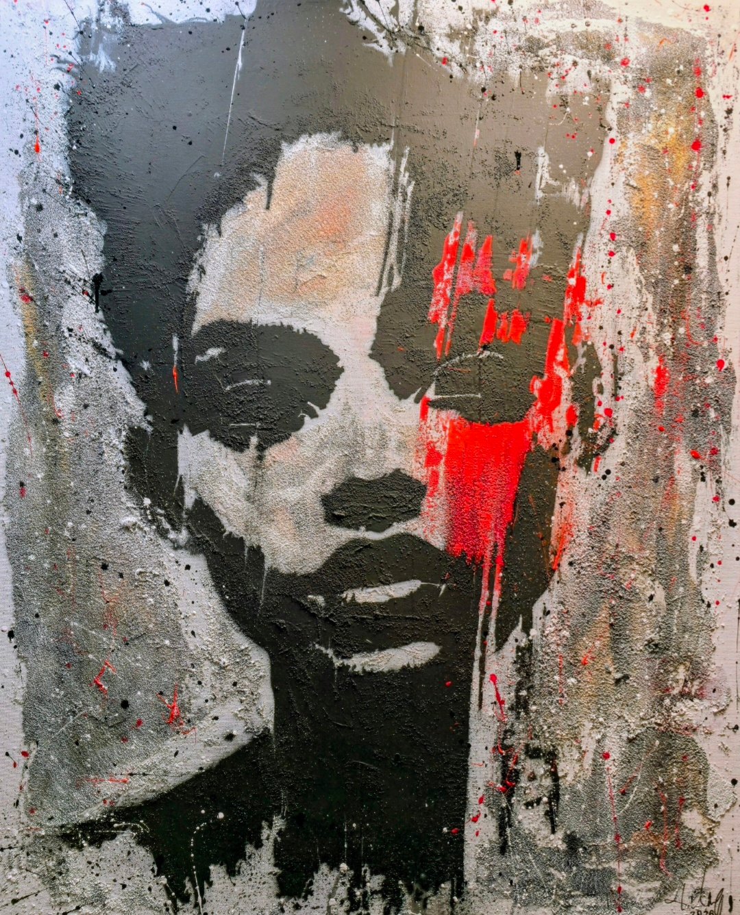 Click to view full screen Abstract Street Art Face Stencil - PV0032 photo review