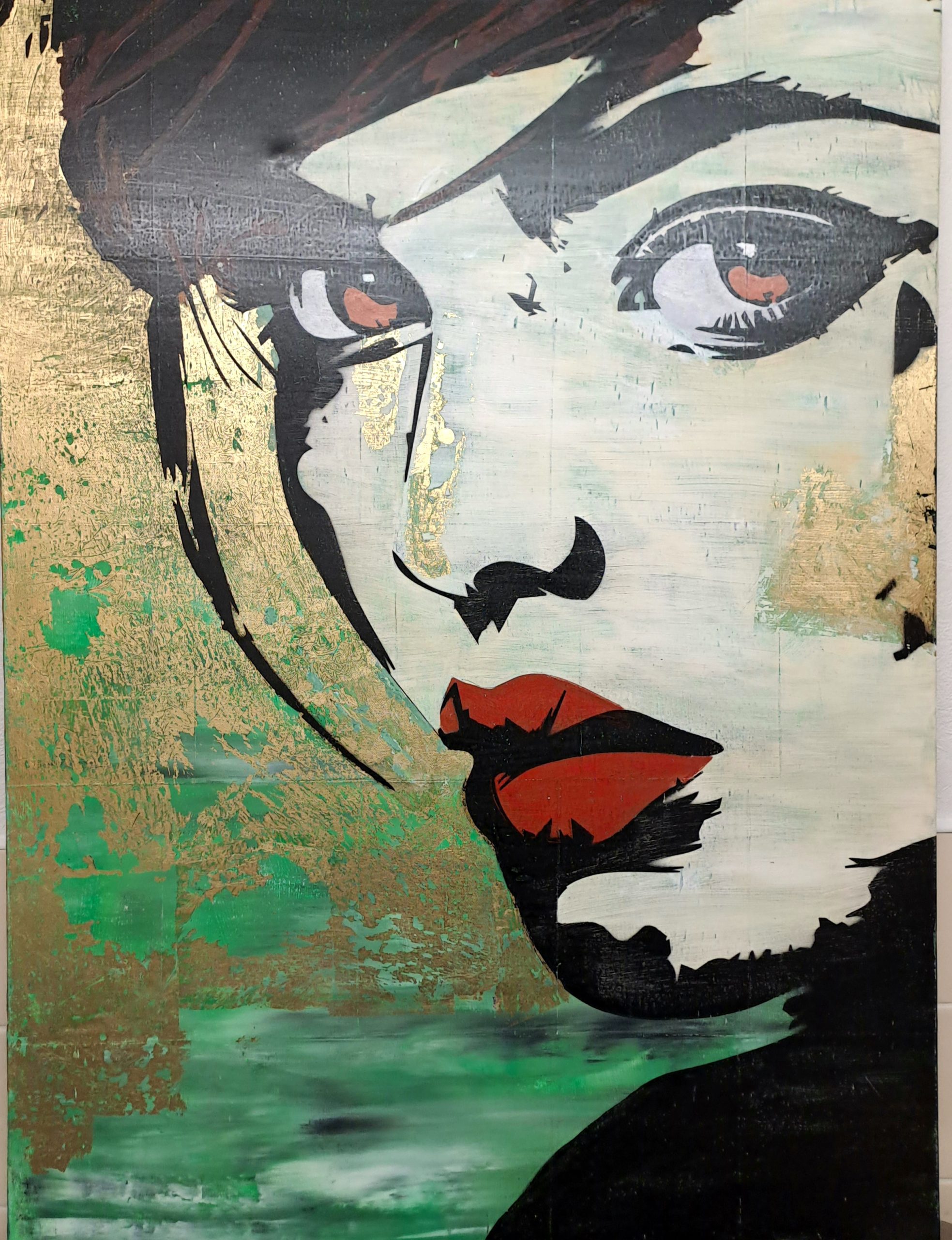 Explosive Portrait Stencil