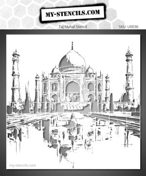 Stencil of the Taj Mahal - for works inspired by travel, architecture, and Indian culture.