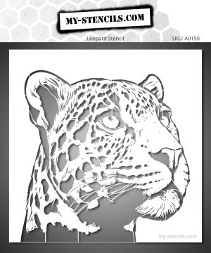 Leopard stencil - A creative tool for easily painting spectacular and unique works