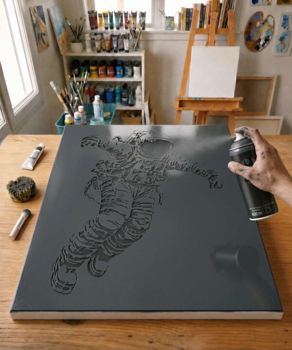 Weightless Astronaut Stencil - PA0014 - Alternative view