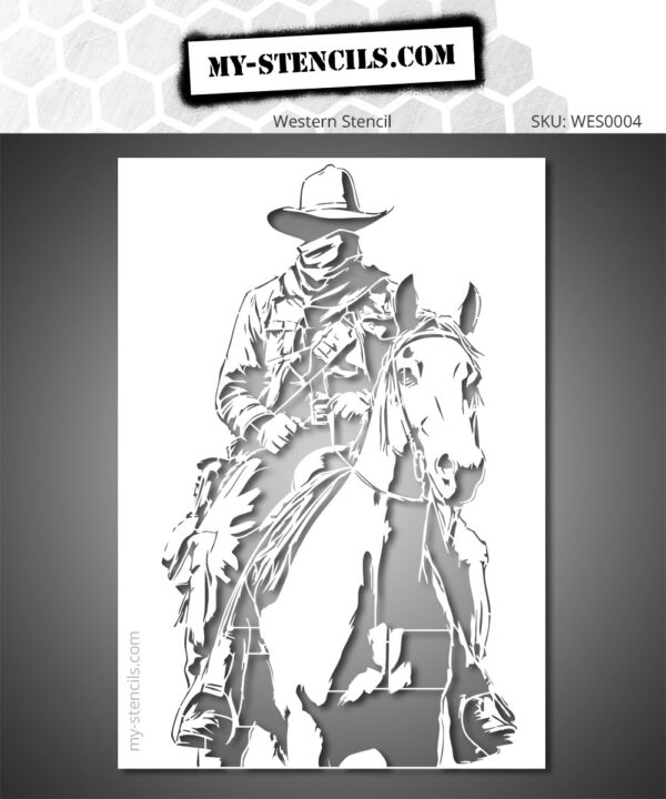 Cowboy Stencil Far West
