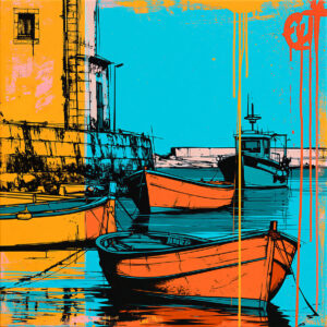 Artwork inspired by the stencil